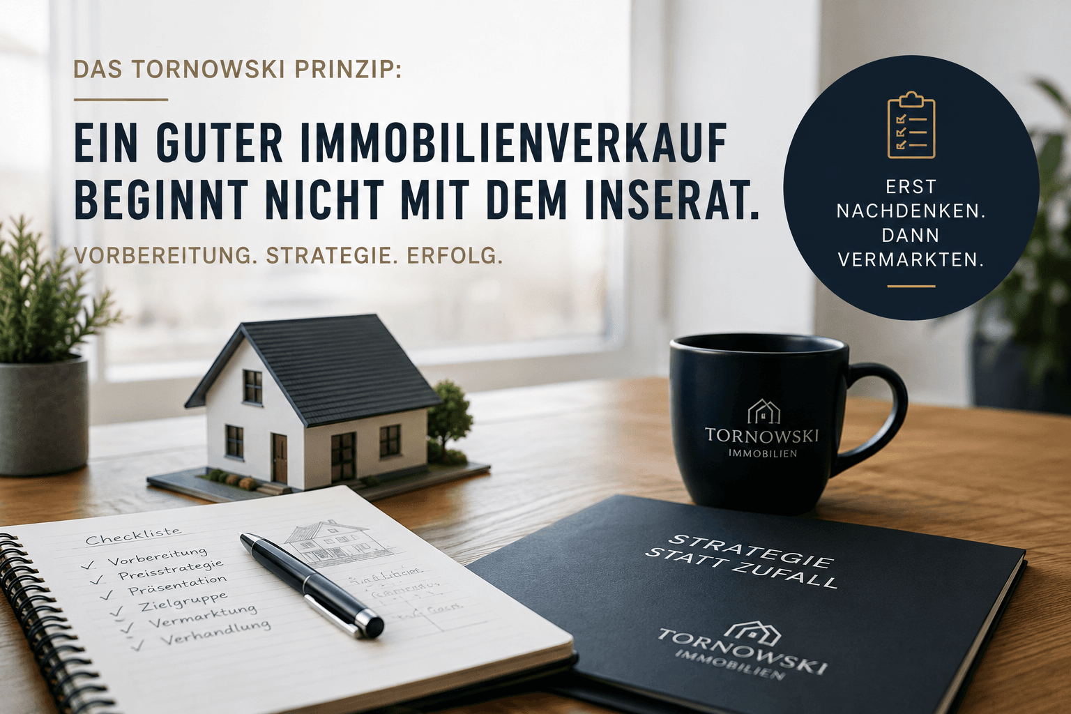 Das Tornowski Prinzip: Ein guter Immobilienverkauf beginnt nicht mit dem Inserat